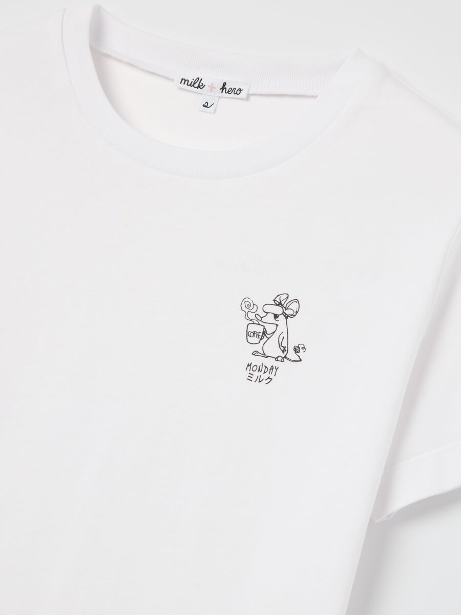 White boxy-fit T-shirt in cotton_5