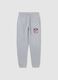 Grey Cotton Blend Jogging Trousers_0