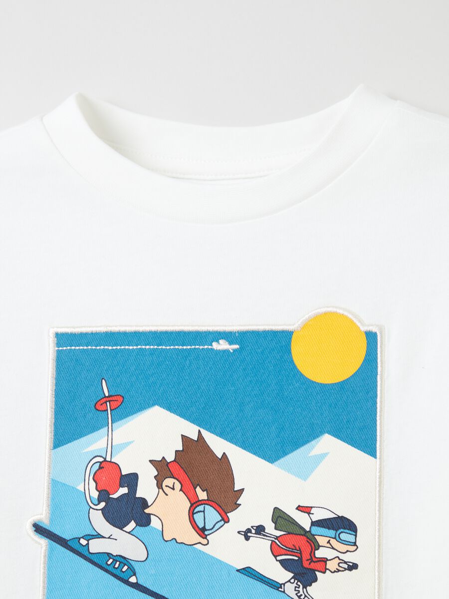 T-shirt a maniche lunghe con stampa_2