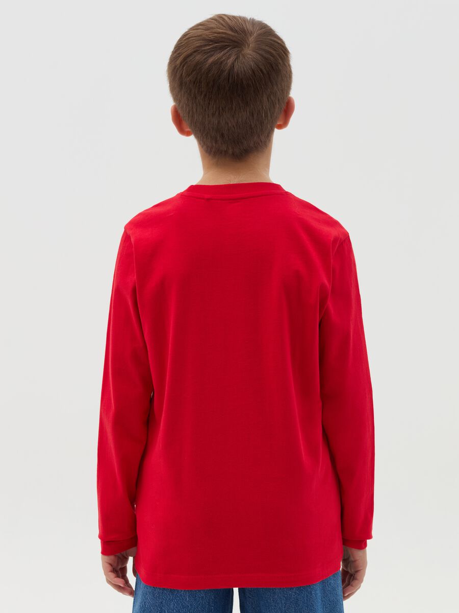 Long-sleeved T-shirt with college print_2