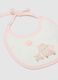 Twin-Pack White Pure Cotton Bibs for Infants_1