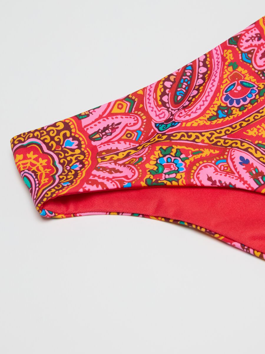 Women’s bikini briefs in multicoloured stretch fabric_1