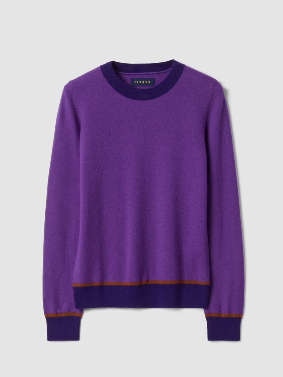 Purple pure wool crew-neck jumper_4