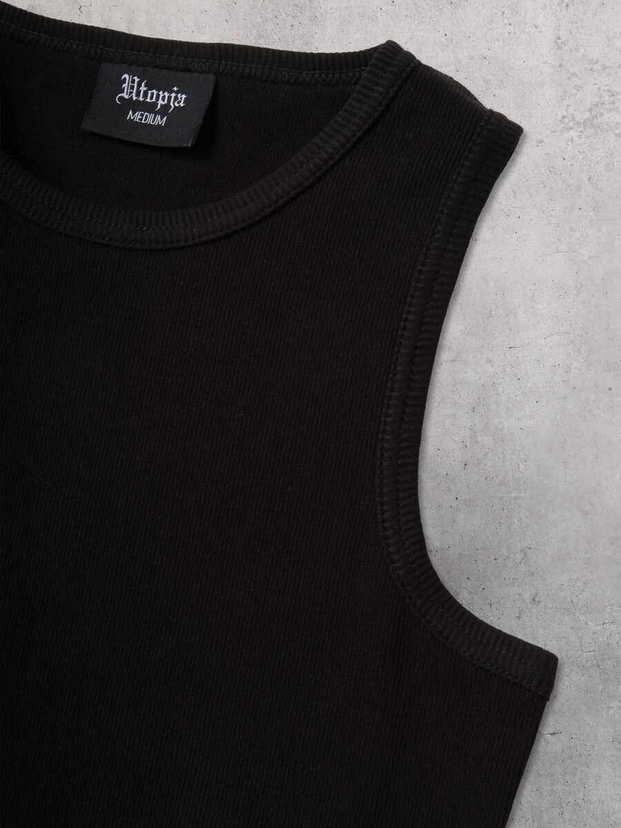 2-Pack Black Stretch Cotton Tank Tops_3
