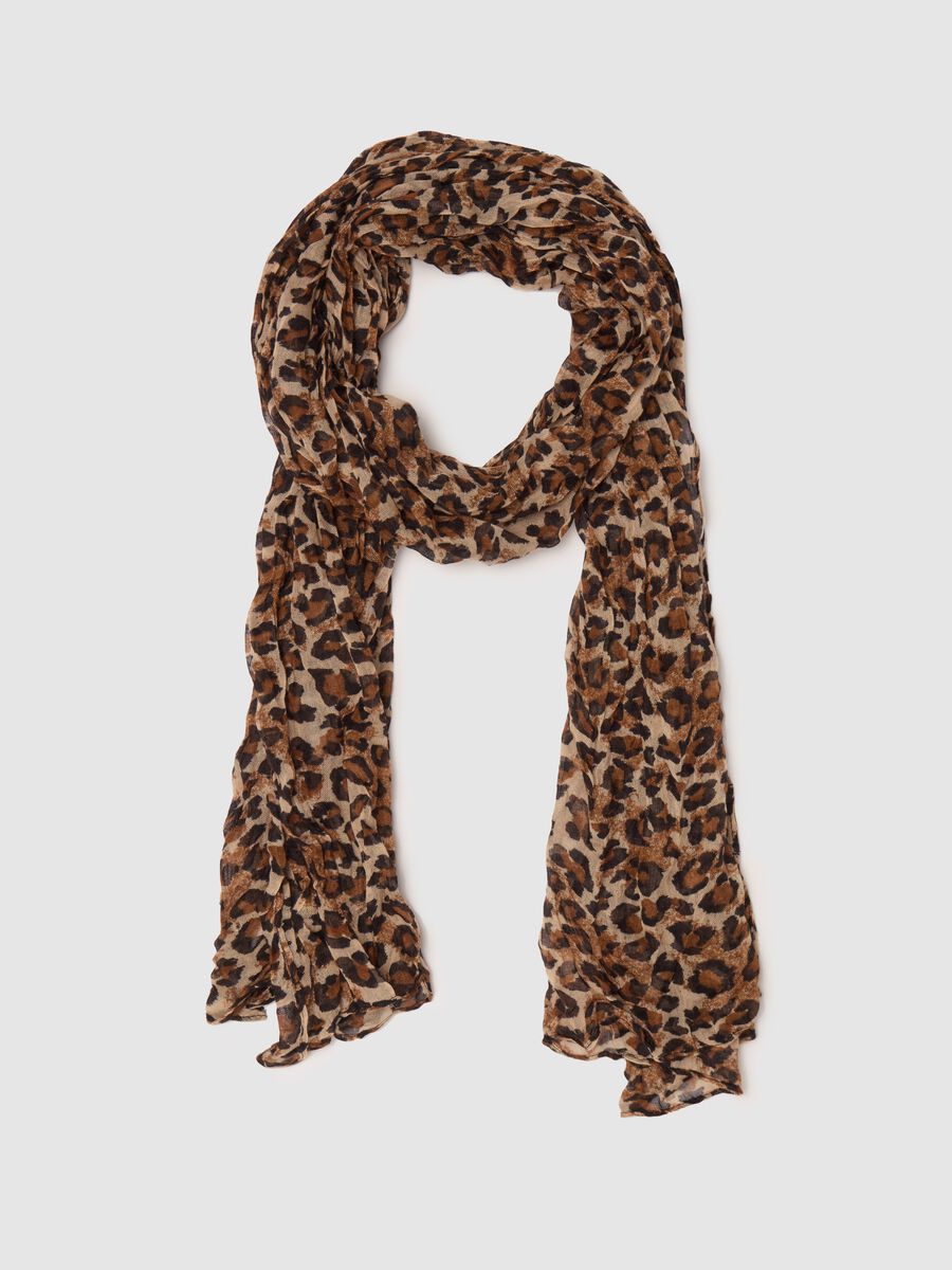 Crinkle-effect speckled pashmina_0