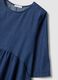 Blue pure cotton midi dress_1