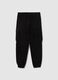 Boys' Black Stretch Cotton Blend Trousers_4