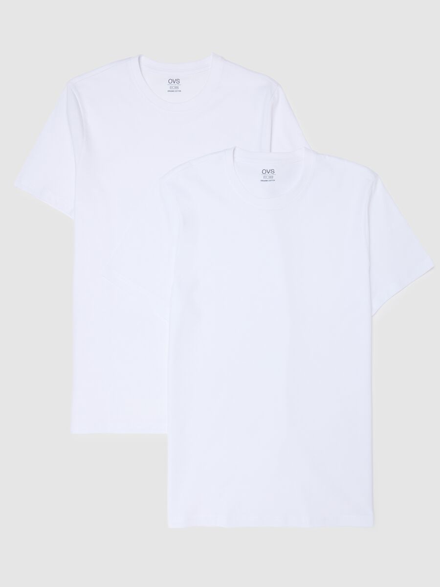 Twin pack of white cotton t-shirts in regular fit_4