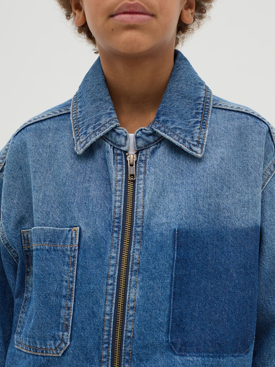 Giacca full-zip in denim_2