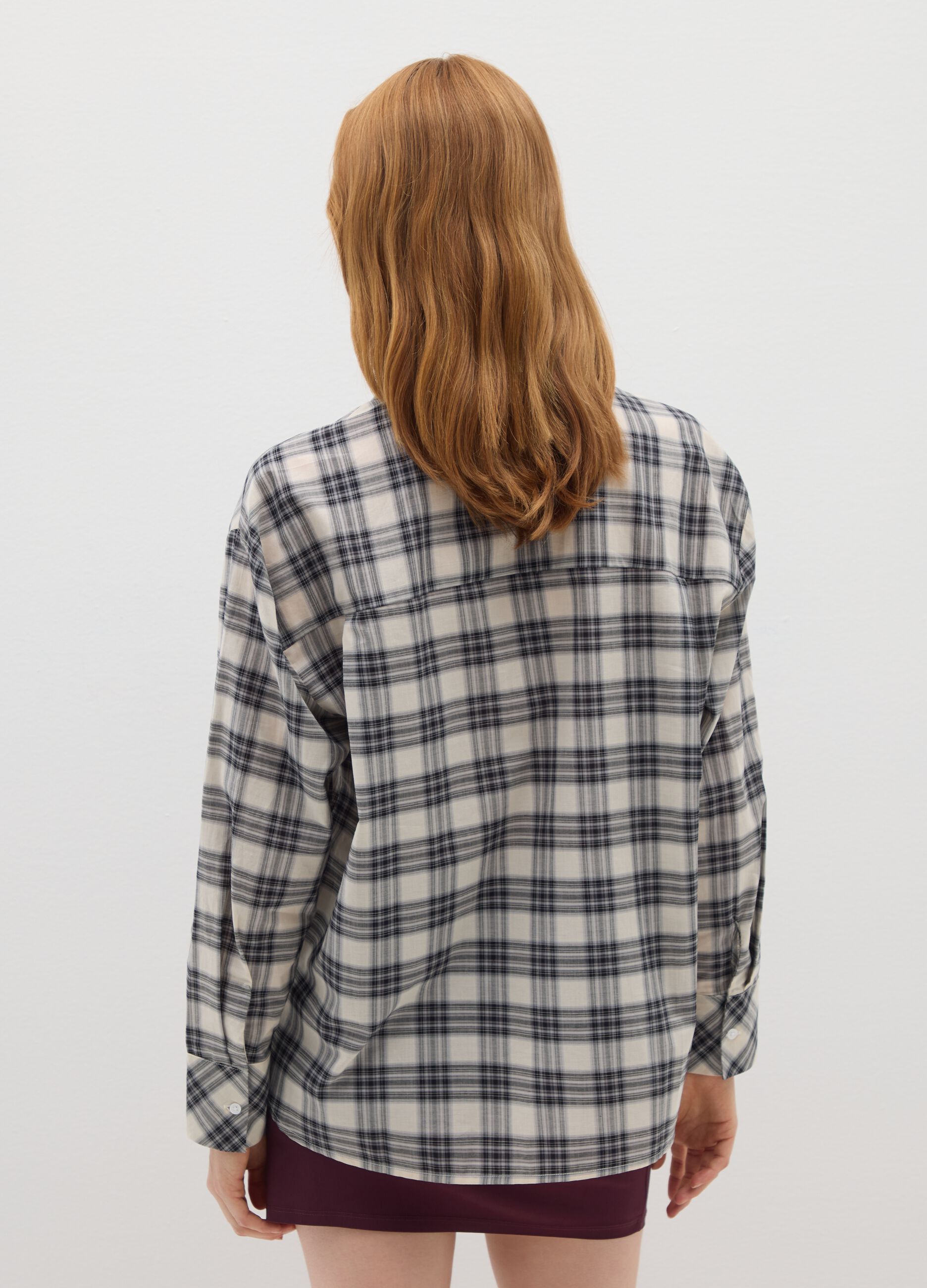 Camicia da donna in puro cotone multicolor