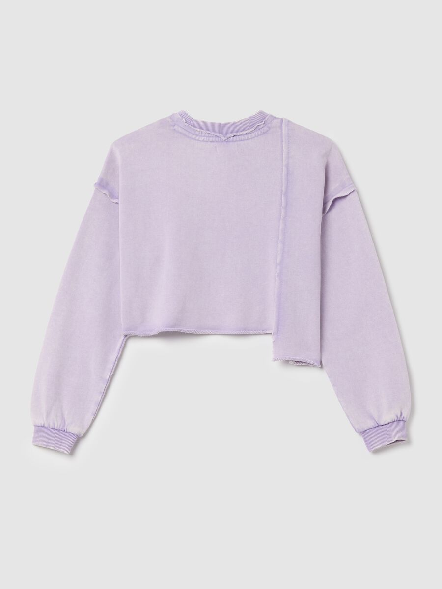 Crop sweatshirt with "Skate Lover" print_4