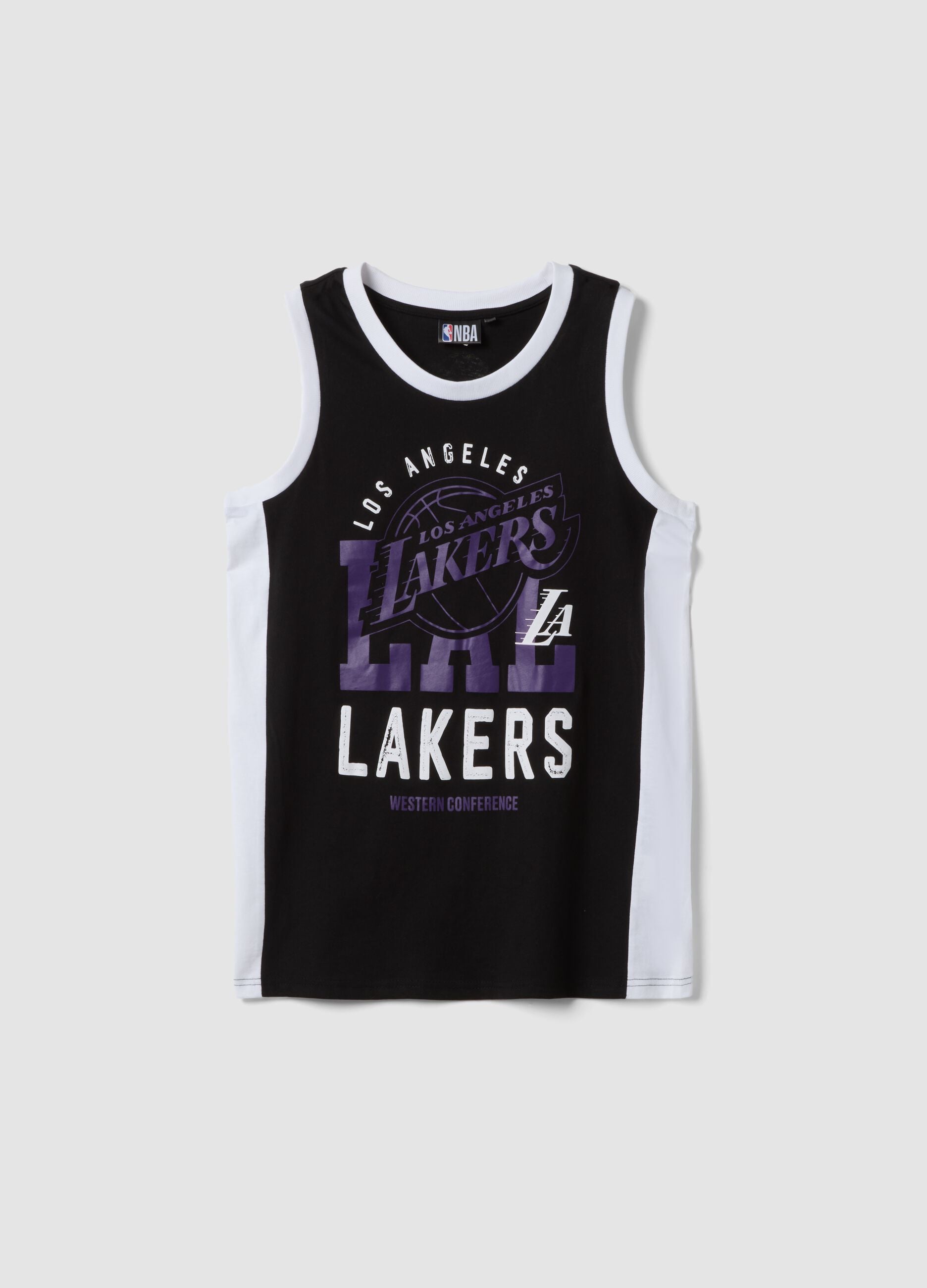 Canotta multicolor in puro cotone da ragazzo relaxed fit Lakers