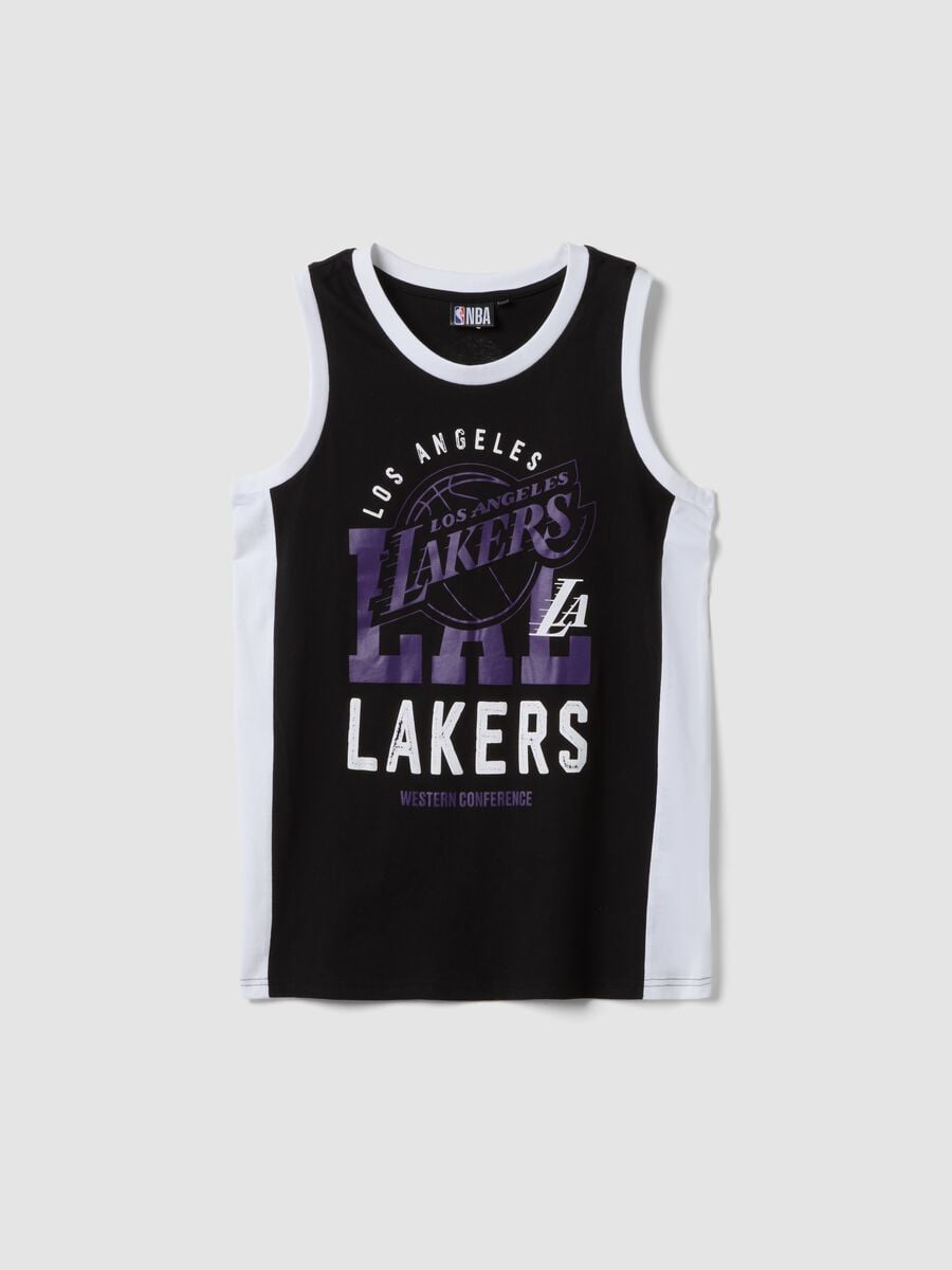 Canotta multicolor in puro cotone da ragazzo relaxed fit Lakers_3