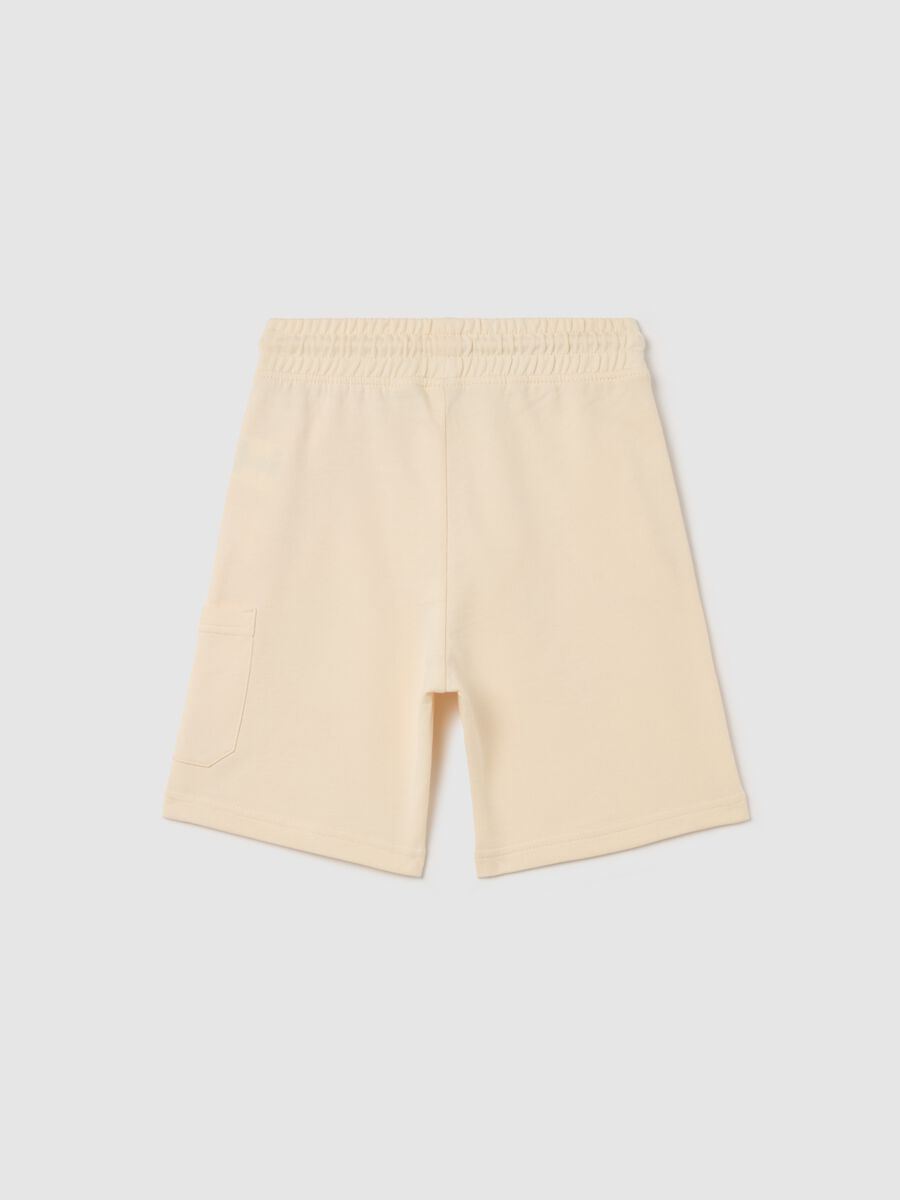 Cotton Bermuda shorts with drawstring_1