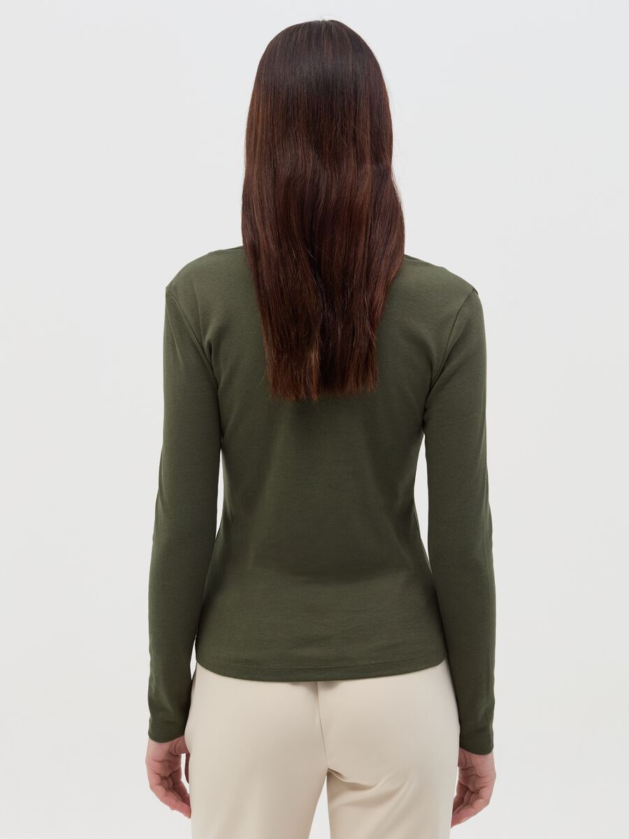 Cotton T-shirt with round neck_3