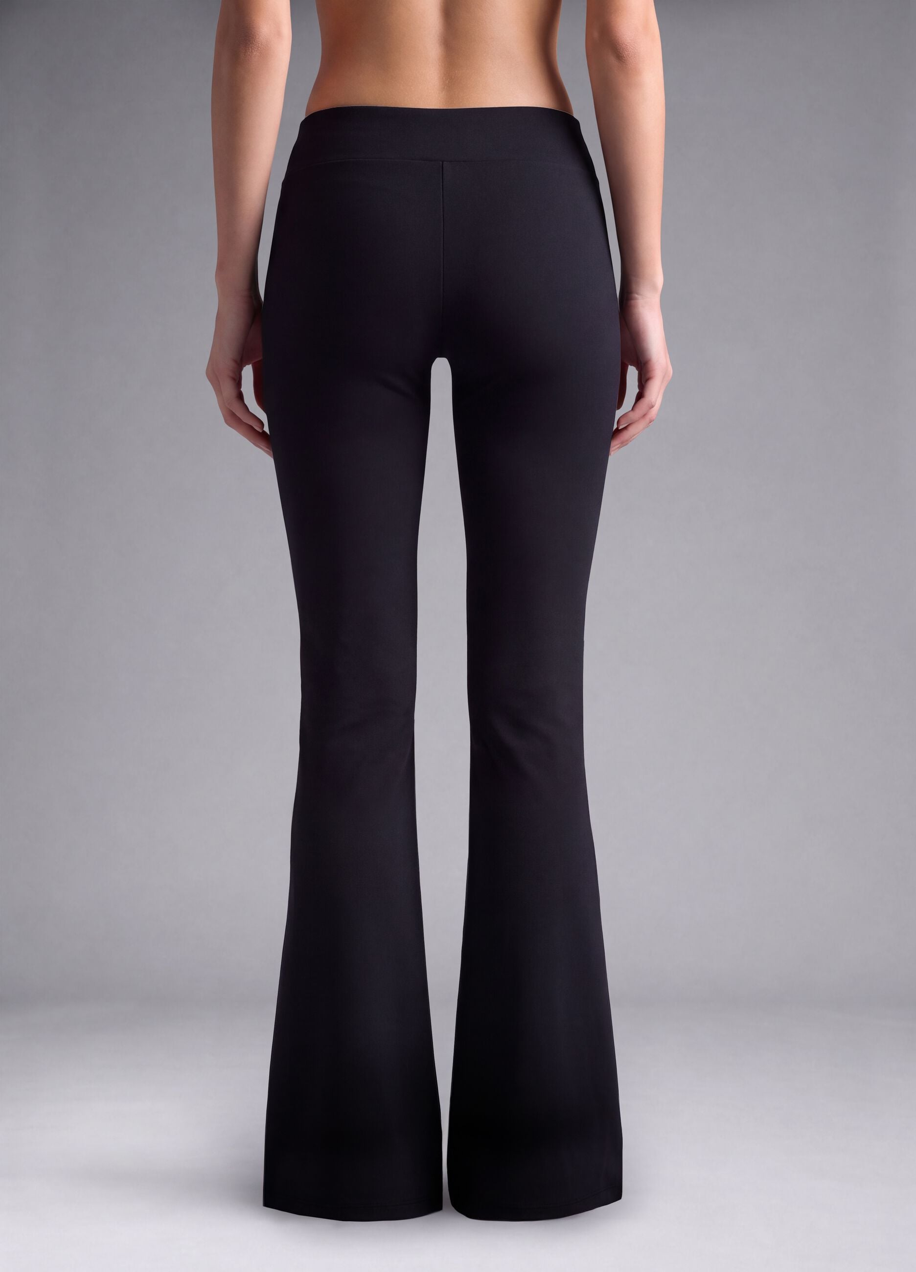 Black flared stretch trousers ALTAVIA STUDIO
