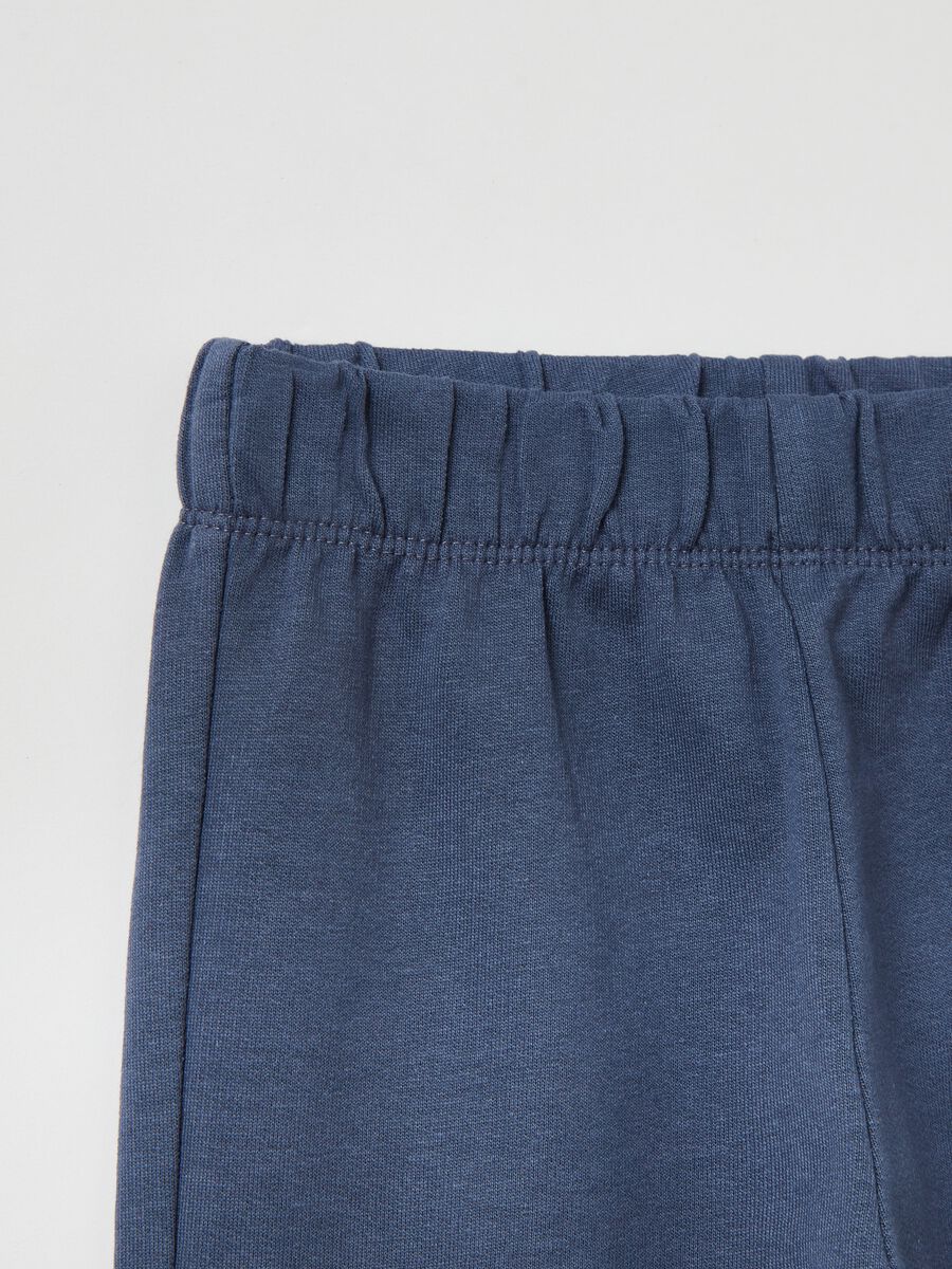 Joggers in felpa con profili elasticati_2