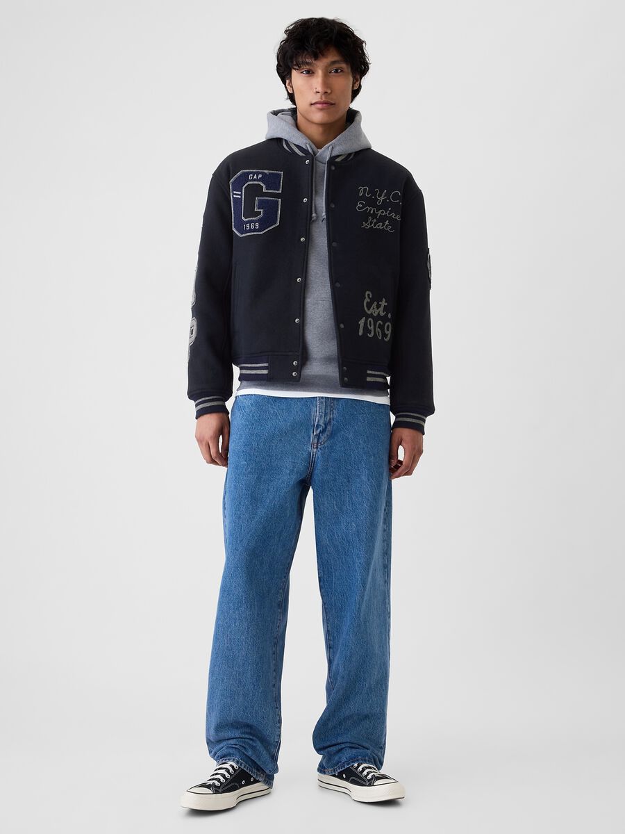 Bomber varsity con ricamo e patch_1