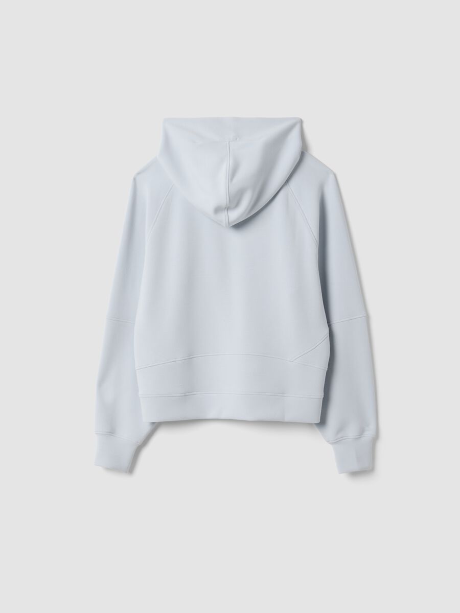 Grey stretch viscose jersey hoodie_6