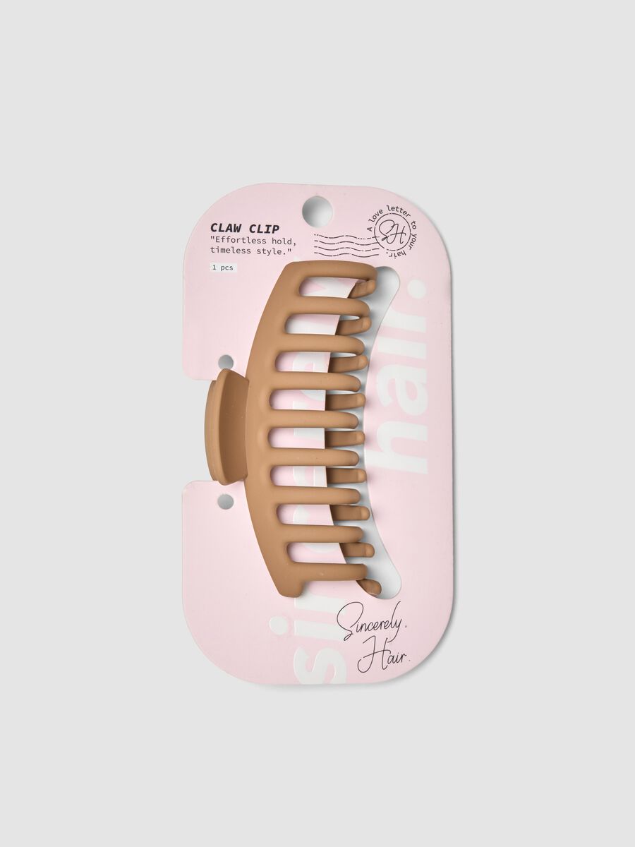 SINCERELY HAIR Big claw clip mocha_0