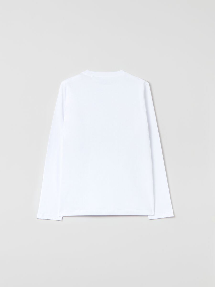T-shirt in cotone a maniche lunghe_1