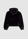 Girls' black regular fit jacket with zip_1