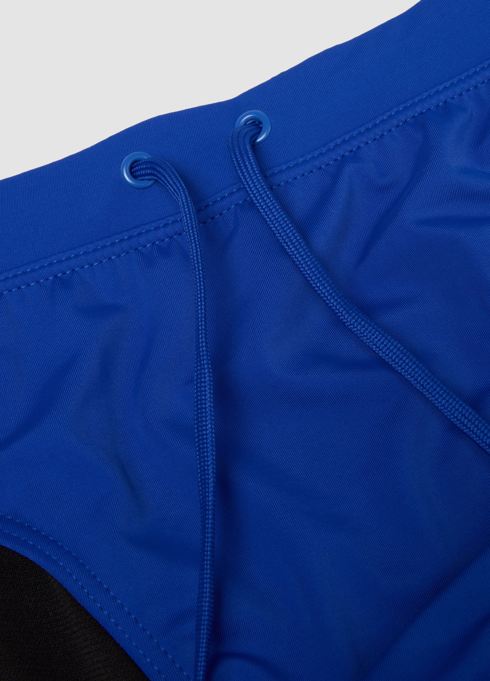 Blue stretch swim briefs