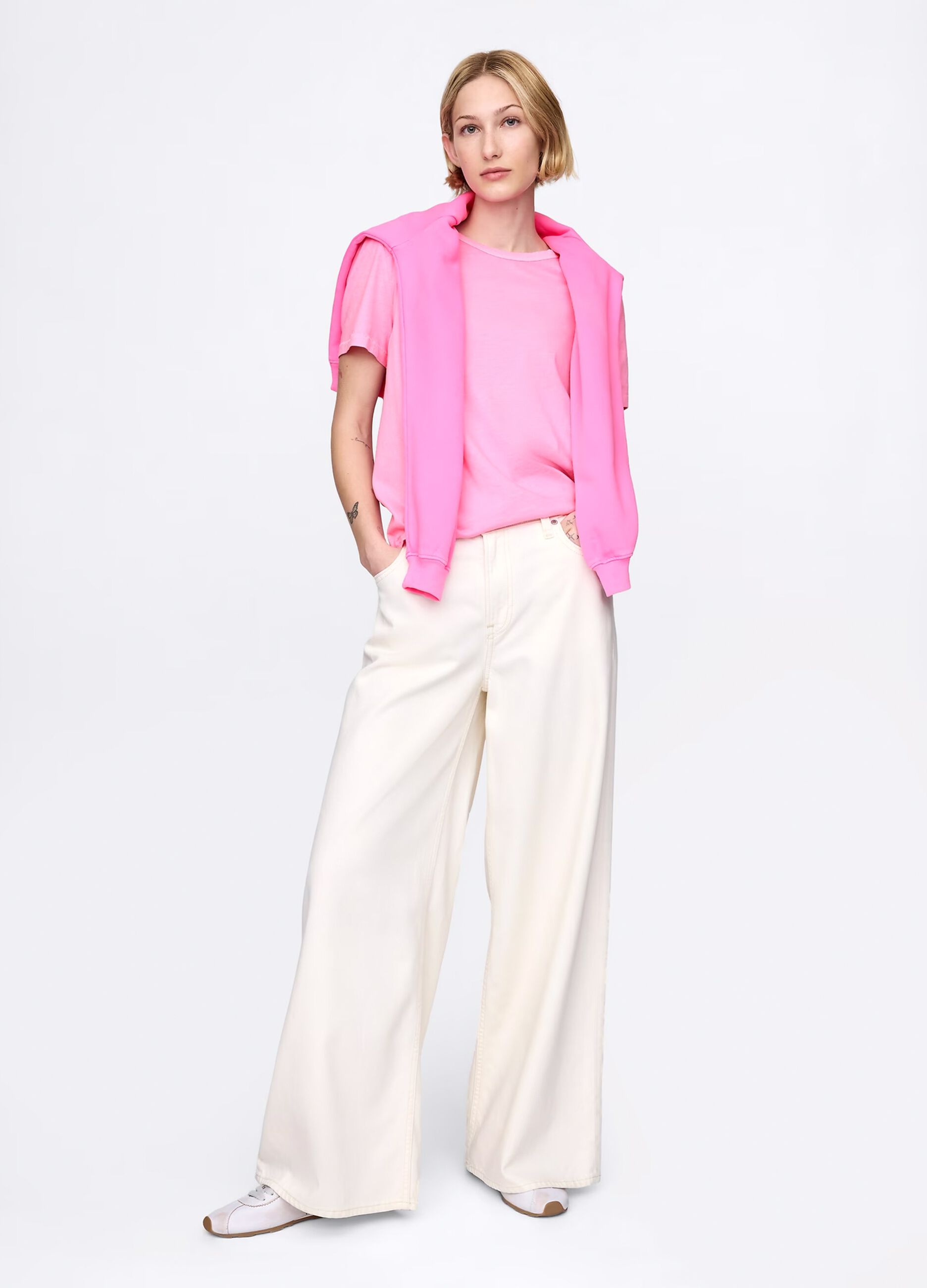 Pink T-shirt in 100% cotton