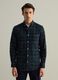 Flannel shirt with check pattern and button-down collar_1