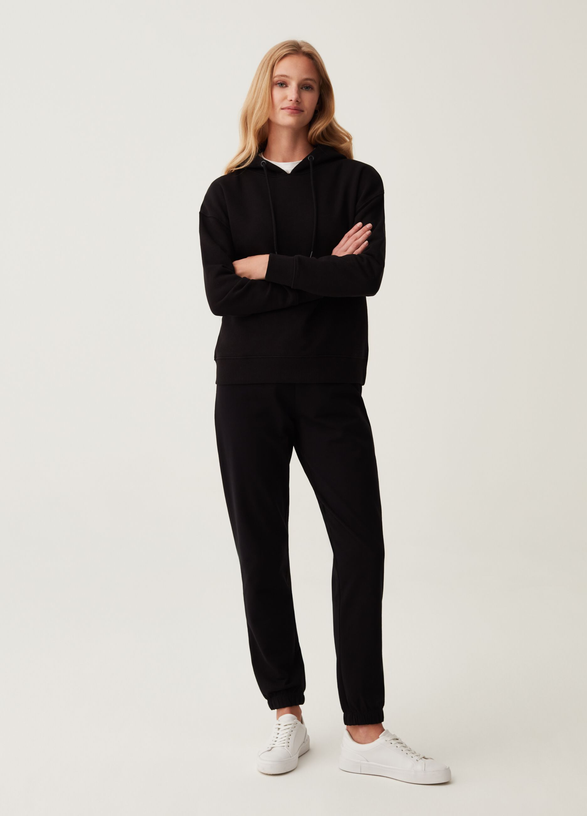 Joggers in French Terry con coulisse