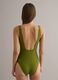 Green stretch fabric swimsuit_3
