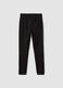 Leggings neri in punto Milano di viscosa elasticizzata slim fit_6