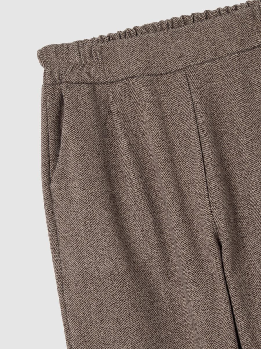 Pantaloni marroni regular fit_5