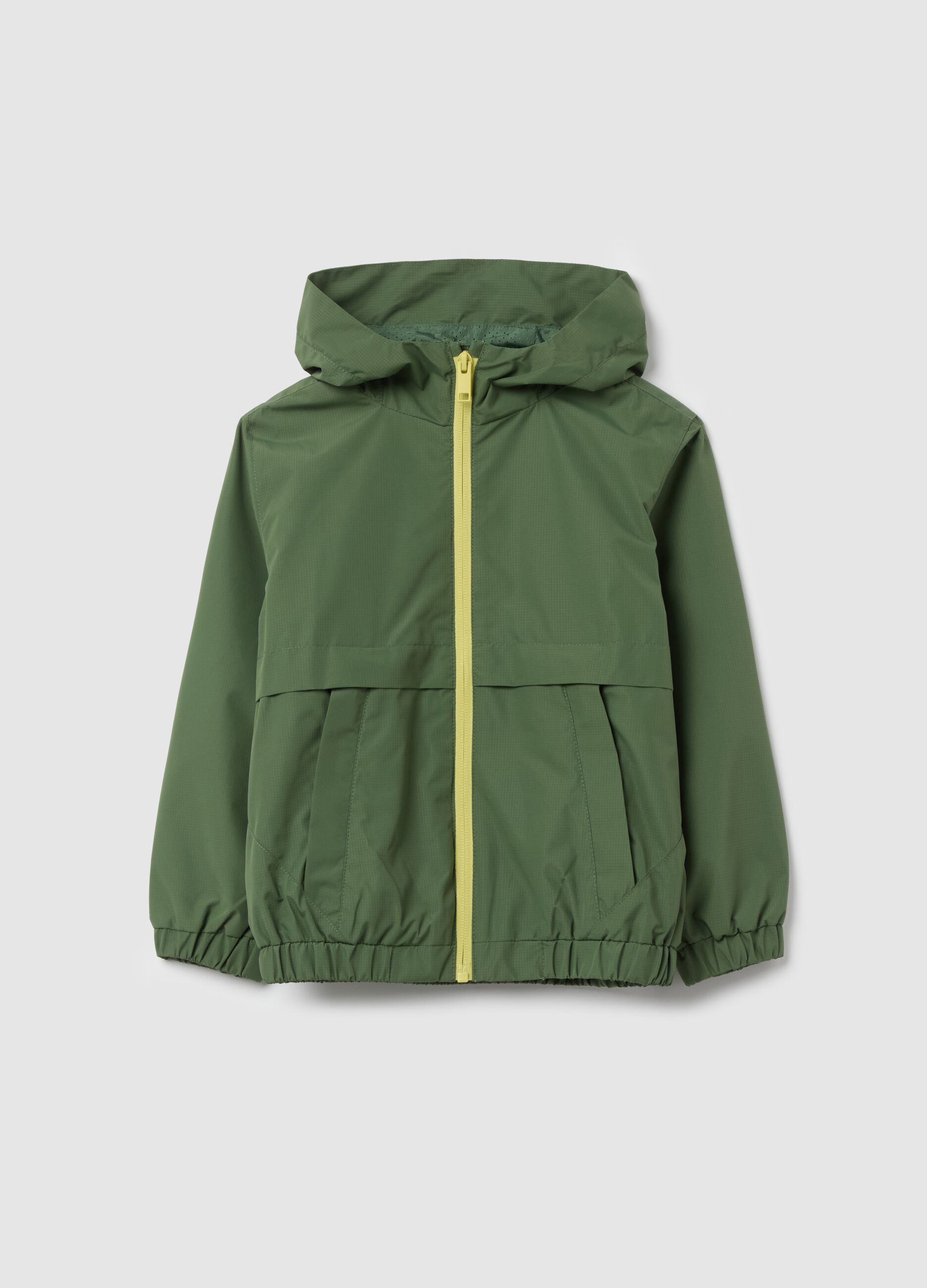 Waterproof jacket with hood