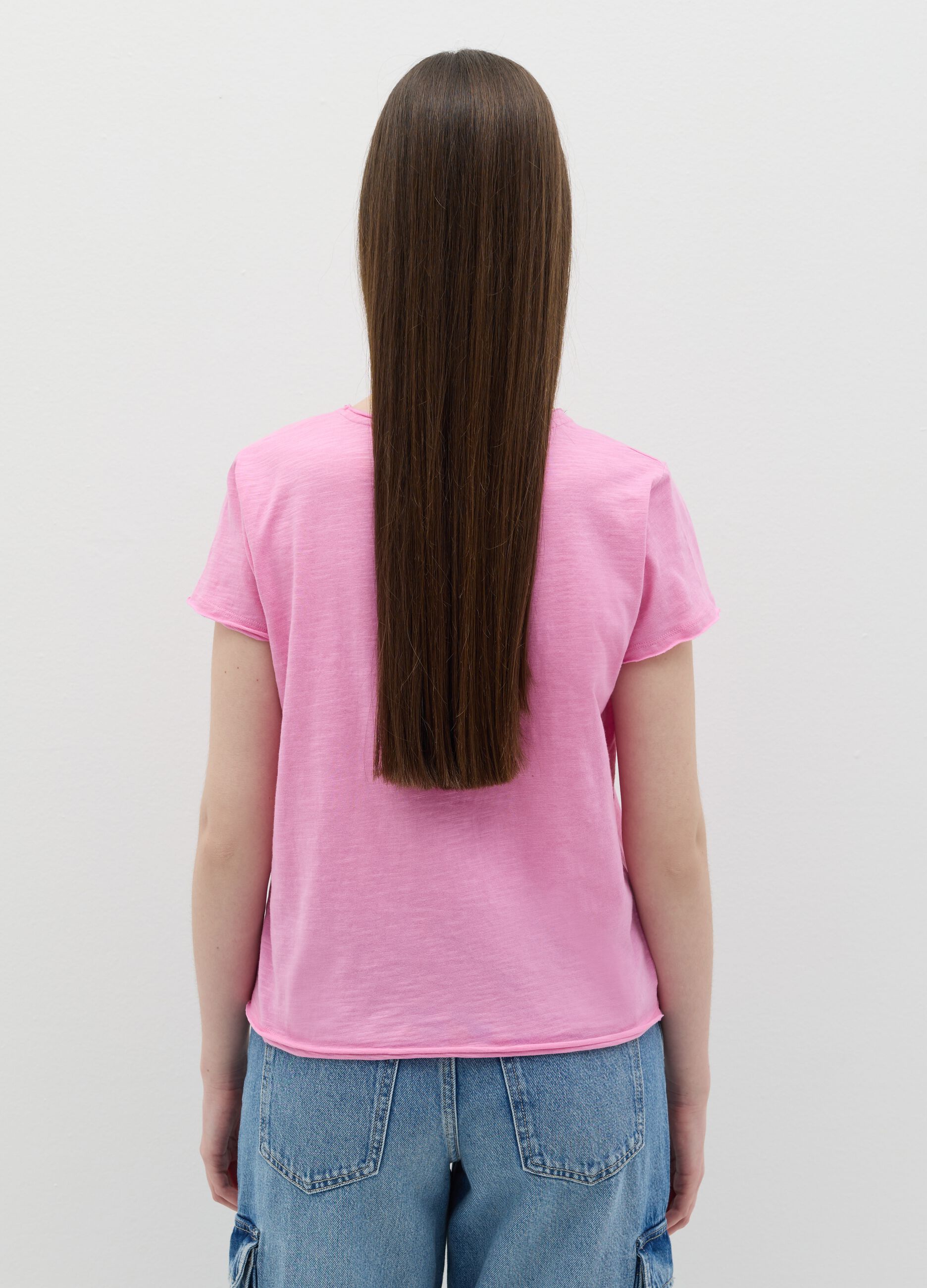 T-shirt in slub jersey