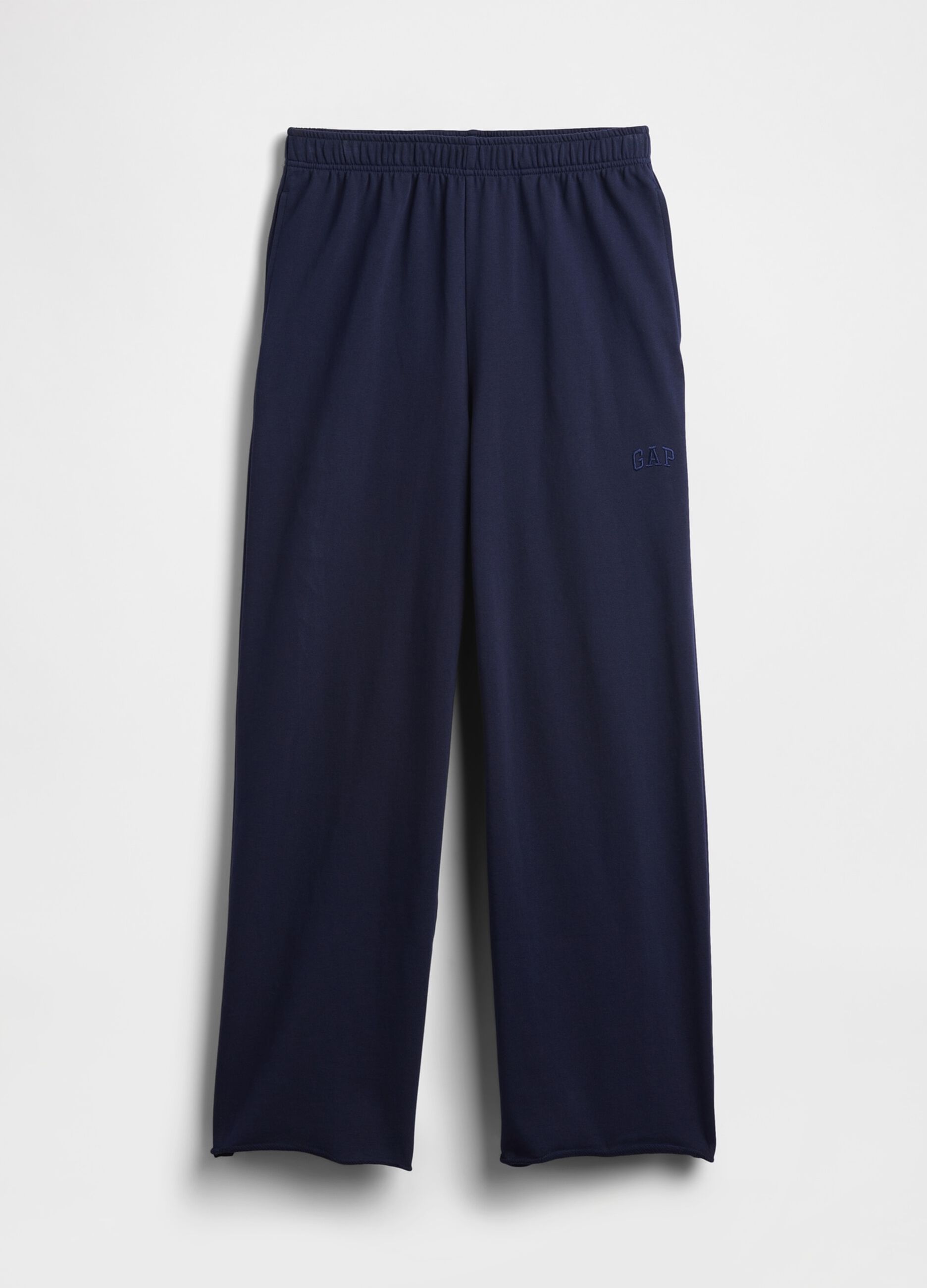 Cotton-blend palazzo trousers