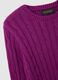 Purple pure cotton regular fit sweater_5
