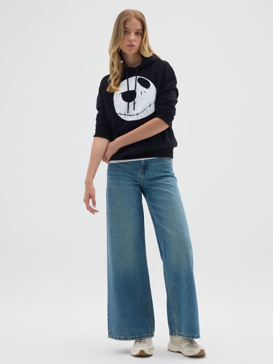 Black pure cotton sweatshirt with print_1