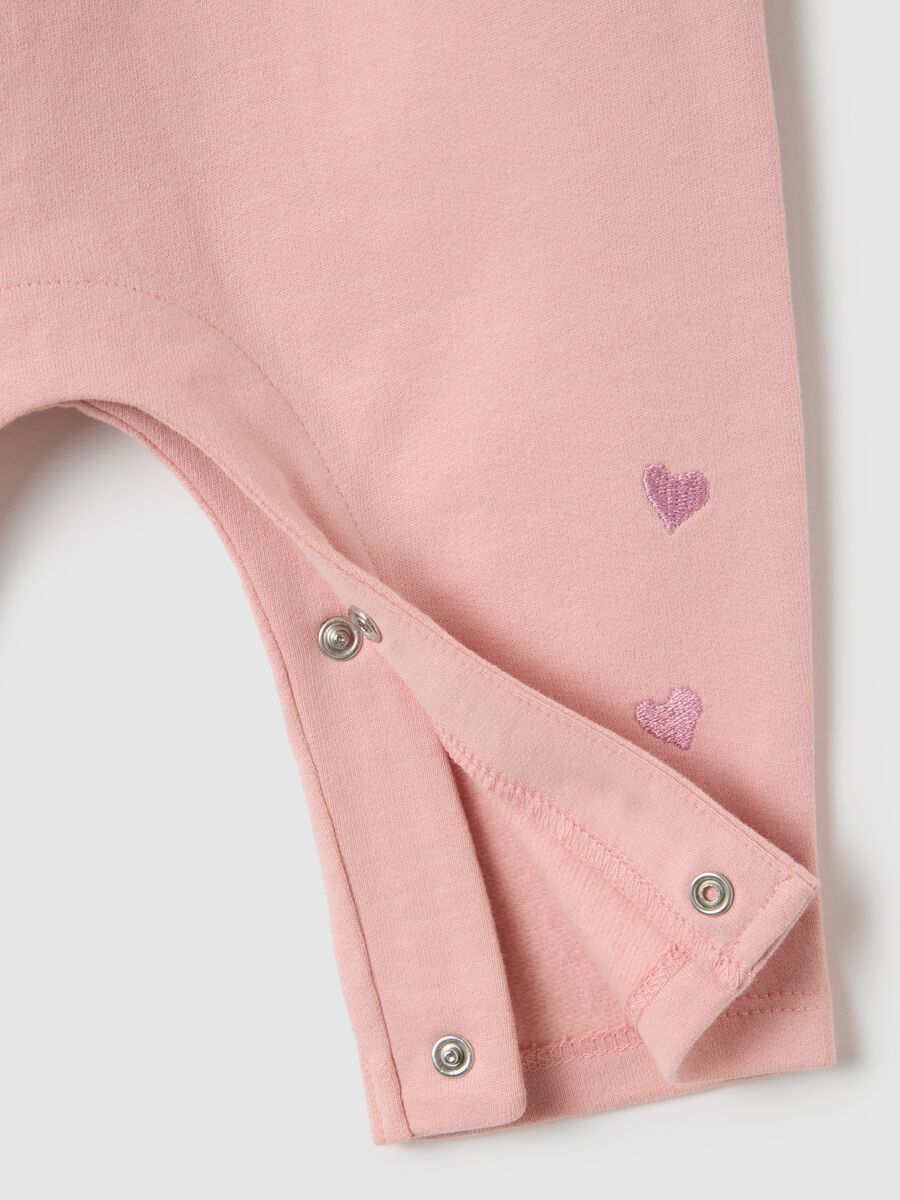 Baby girl's pink pure cotton sleepsuit_2