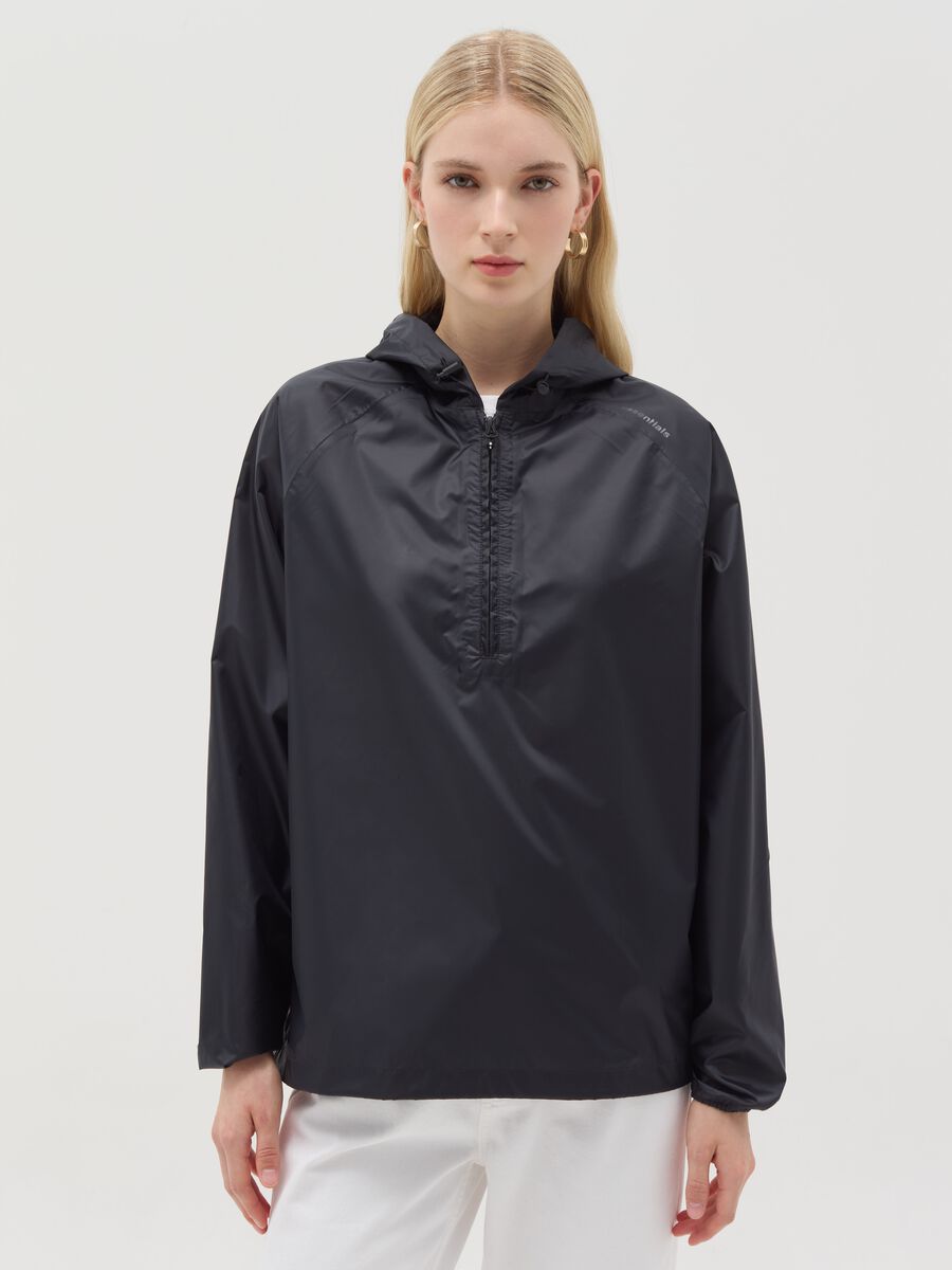 Half-zip waterproof jacket_0