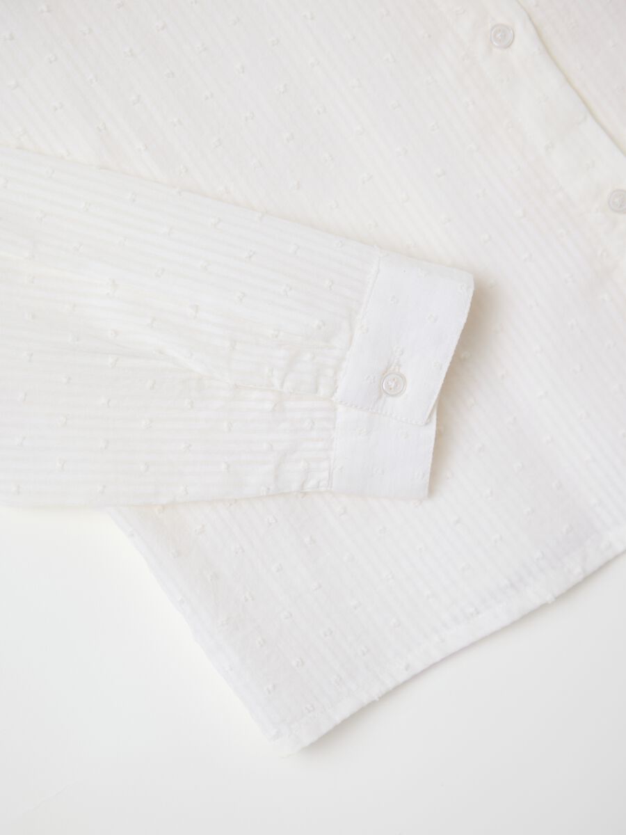 Women’s white shirt in 100% cotton with regular fit_5
