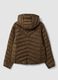 Green Ultralight quilted jacket with hood and zip_5