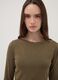 Green stretch-viscose slim-fit T-shirt_1