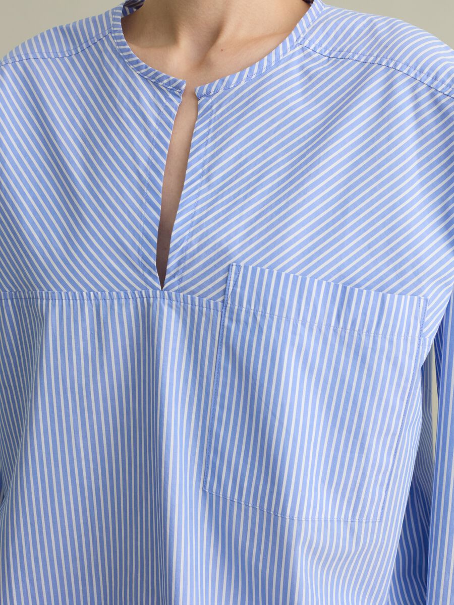 Striped blouse in poplin_2