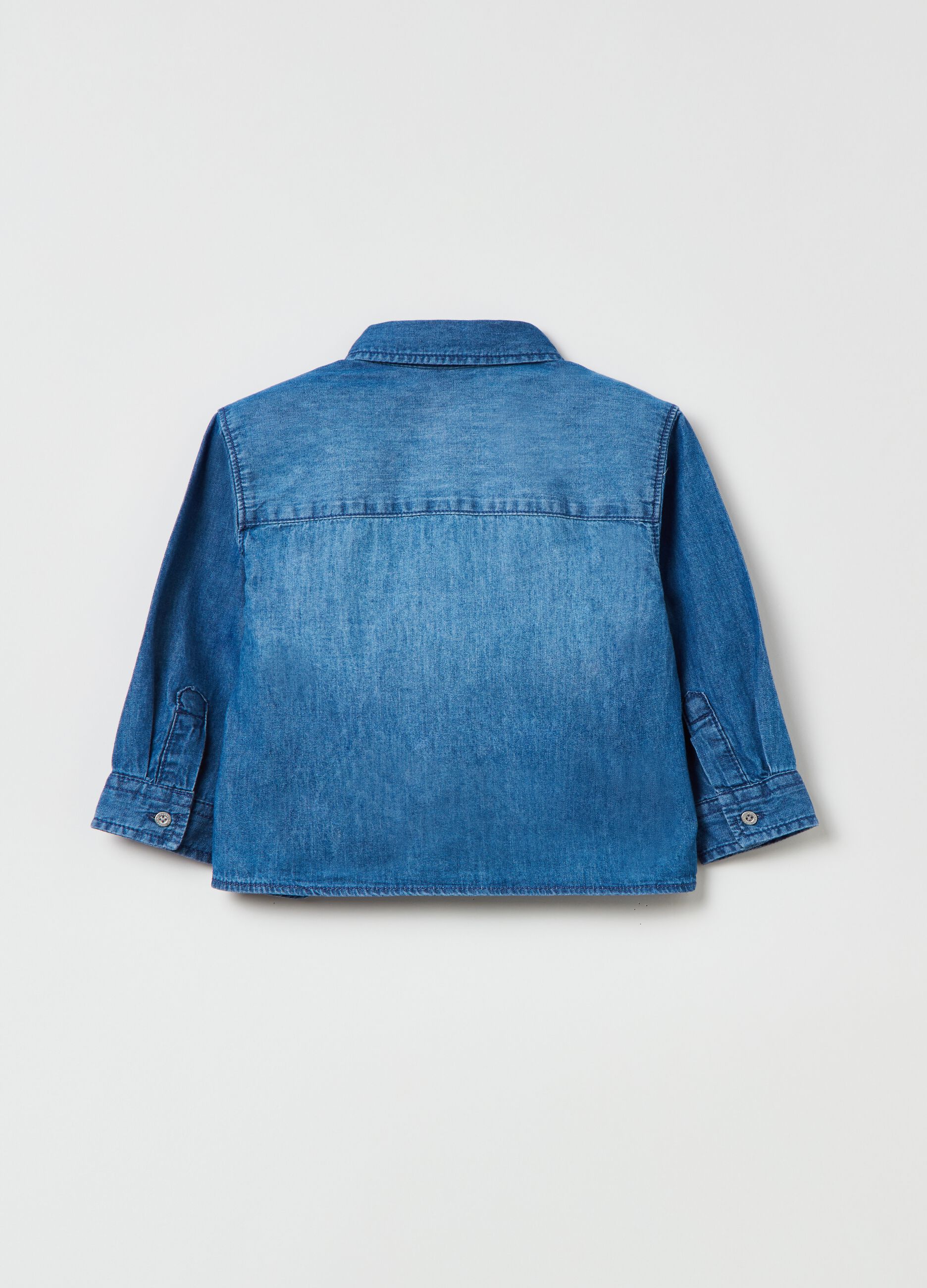 Denim shirt with pockets