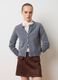Grey crew neck cardigan in pure wool regular fit_2