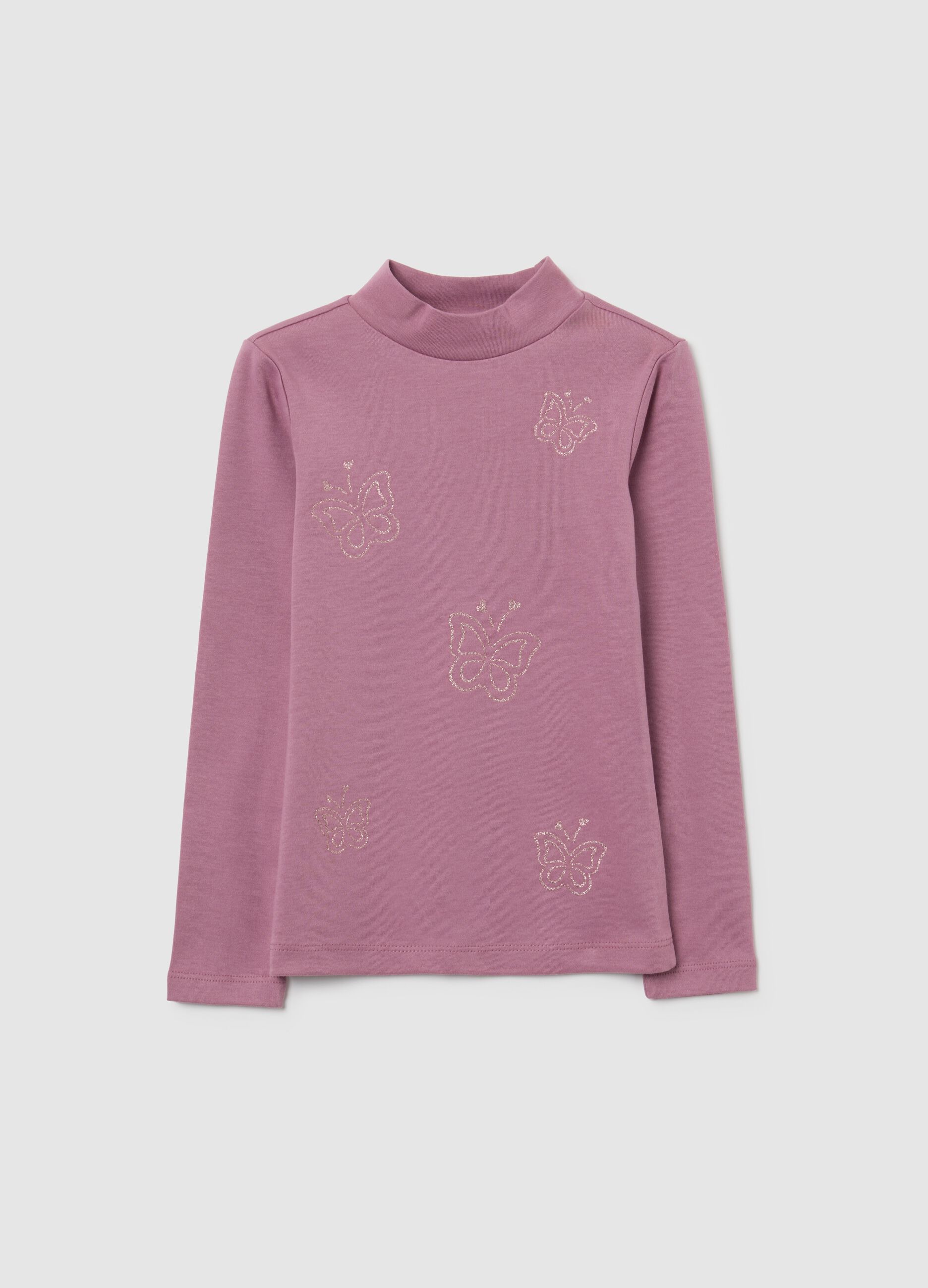Girls' pure cotton pink regular fit top