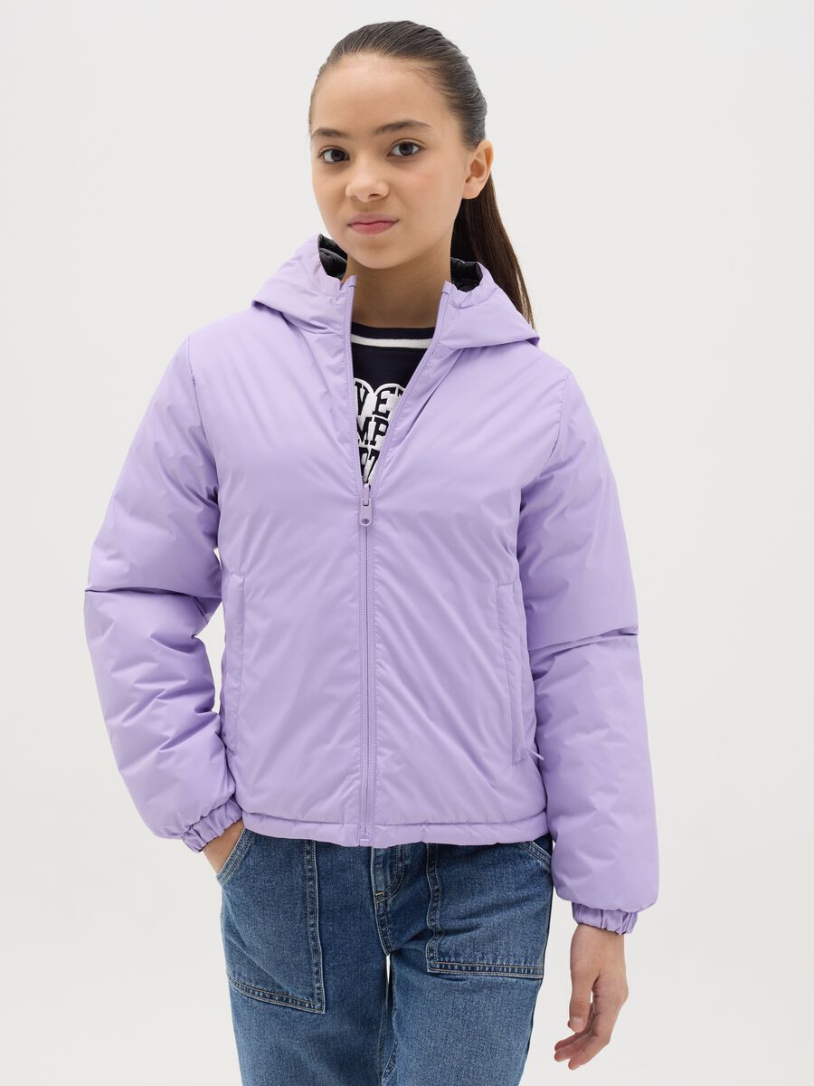 Reversible waterproof ultralight down jacket_0