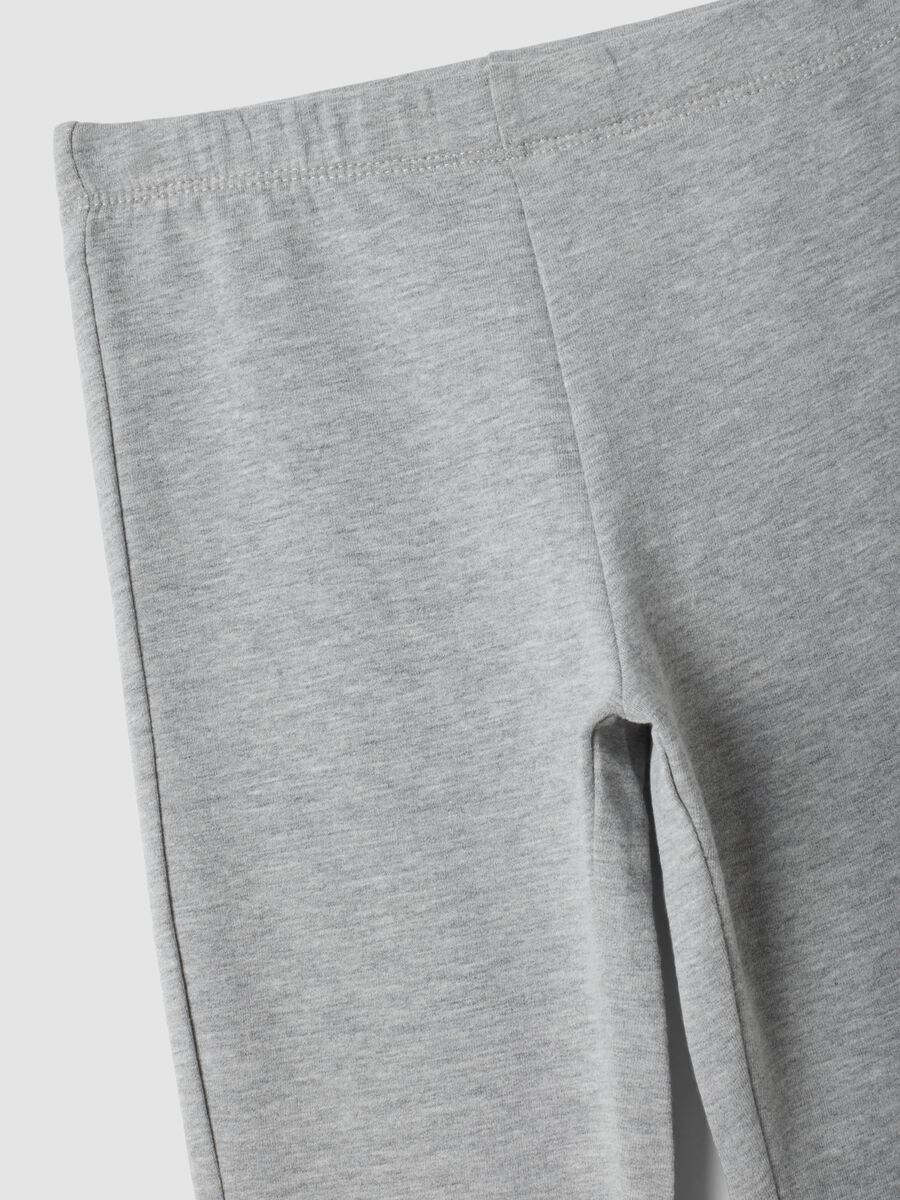 Leggings grigi in cotone organico elasticizzato skinny fit_2