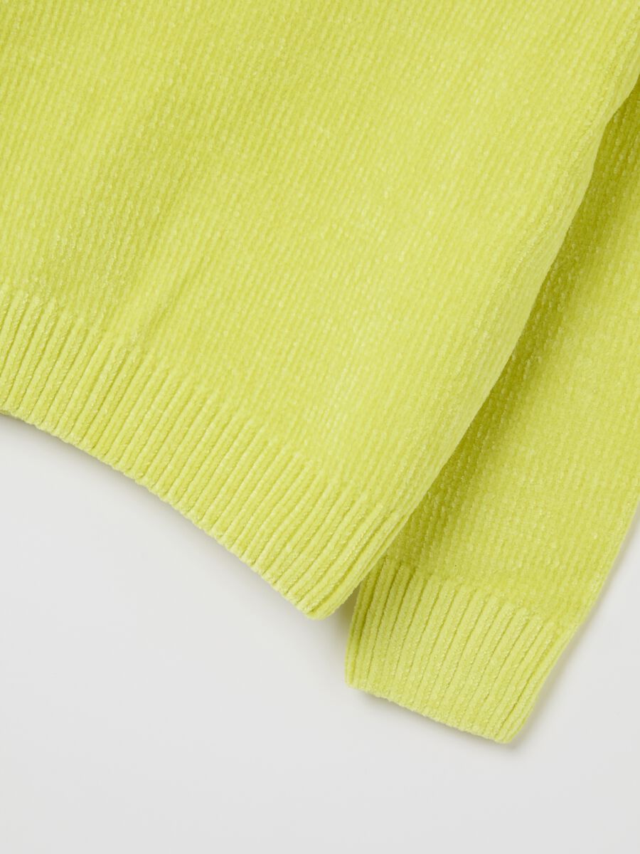 Yellow Regular Fit Girls' Sweater_2